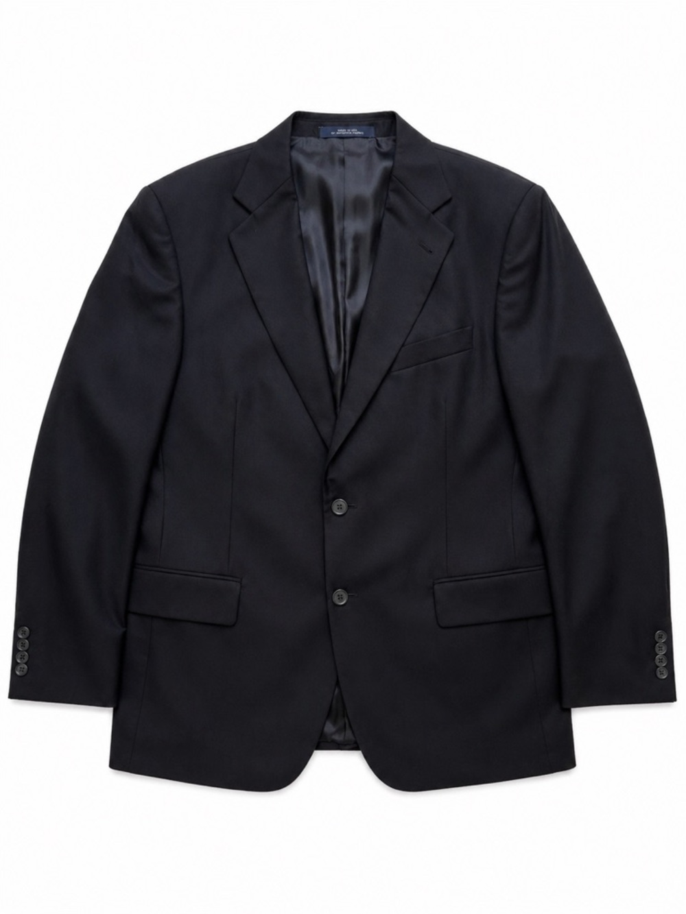 Joseph Abboud Black Blazer Wool Blend Classic Fit Men’s Suit Jacket 44R (approx)
